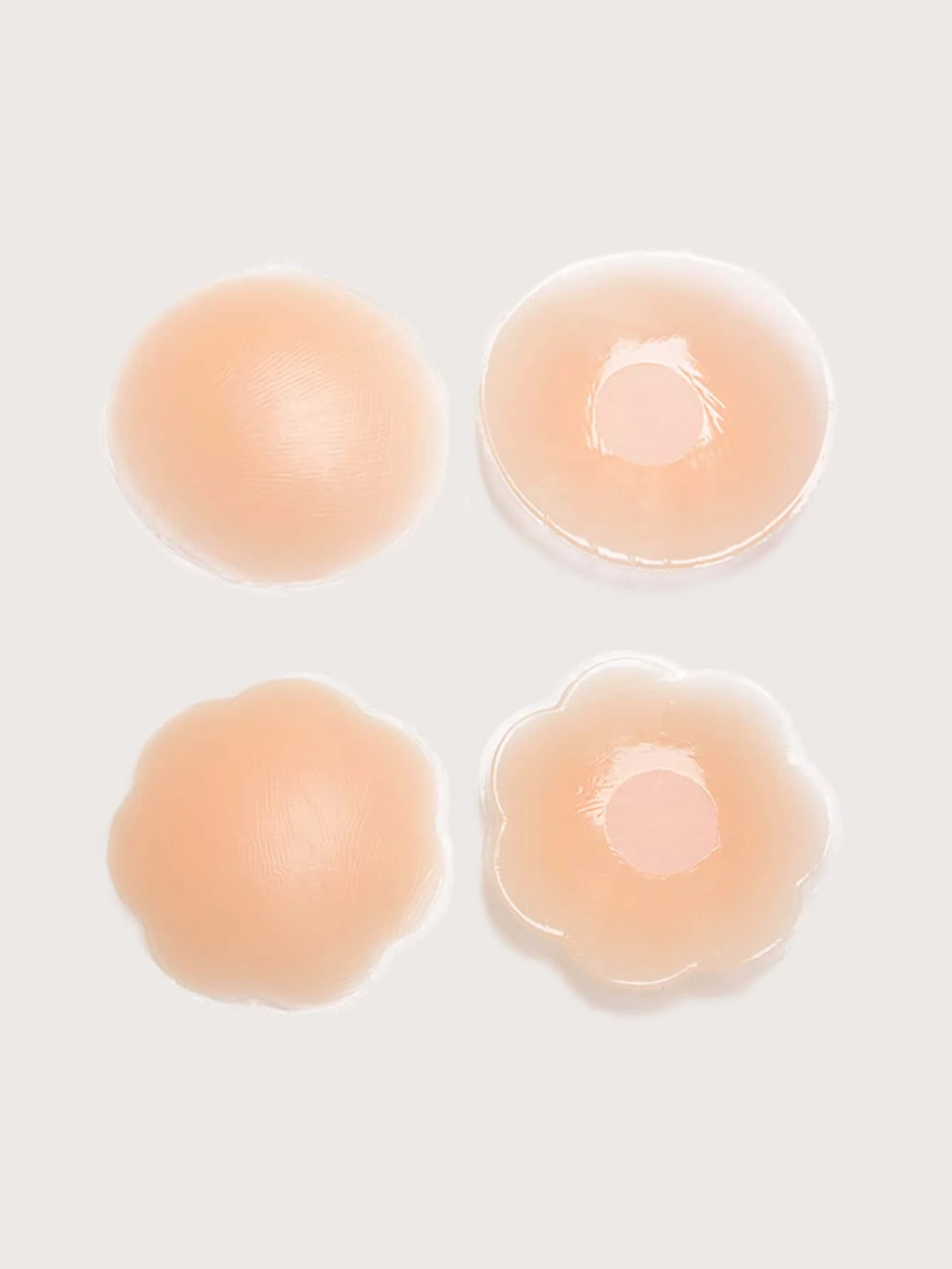 Strapless Bra Adhesive - Nipple Covers Flower & Round Shape