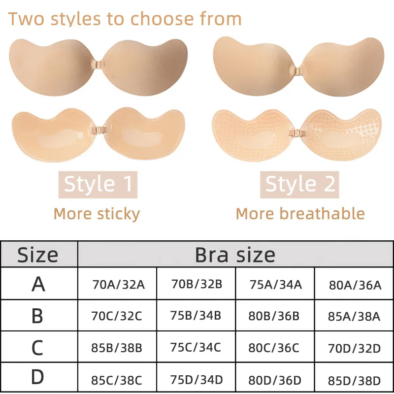 Sexy Women's bra Invisible Pus - Backless Bra Sticky review and price
