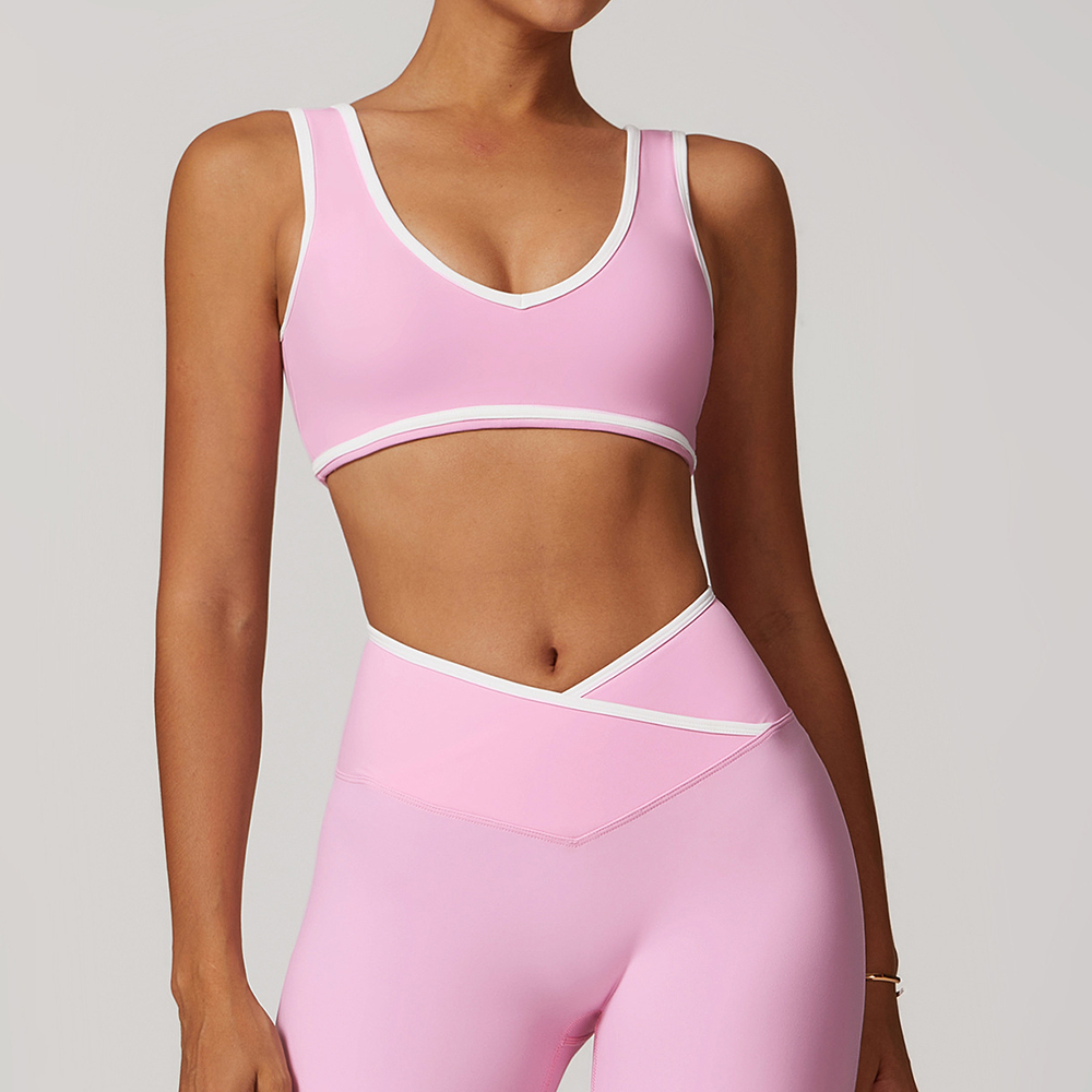 V-Neck Sports Bra Women Top Pu - Minimizer Bra Women review and price