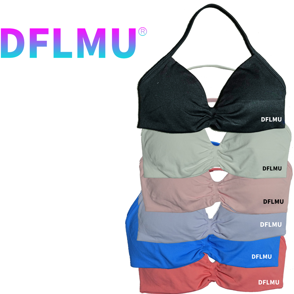 DFLMU Women Halter Sports Bra  - Minimizer Bra Women review and price