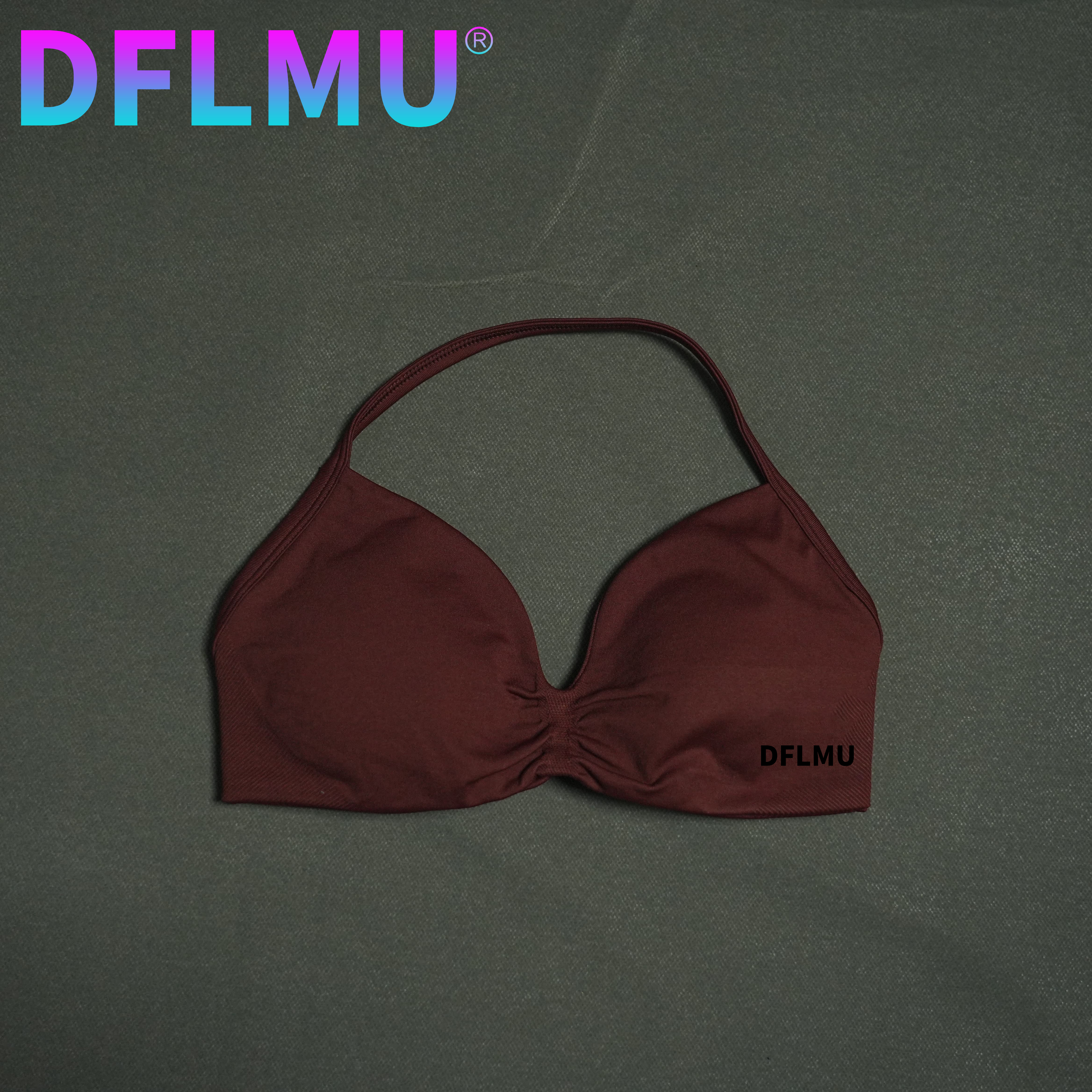 DFLMU Women Halter Sports Bra  - Minimizer Bra Women review and price