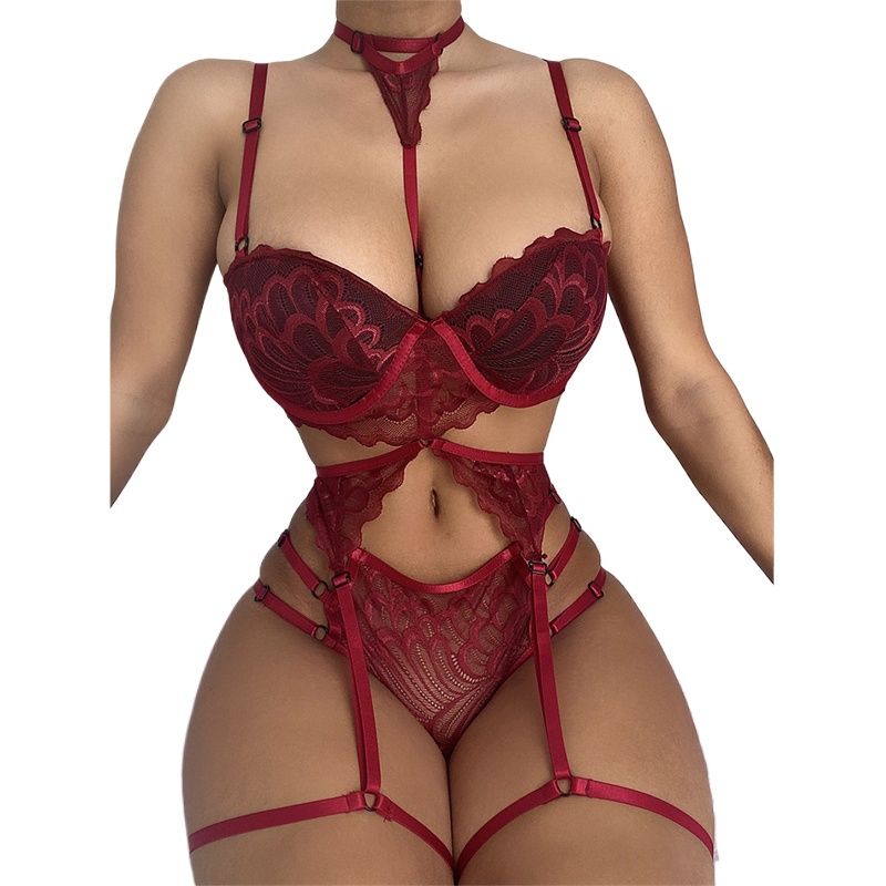 Sexy Lingerie Set Women Lace M - Sheer Mesh Bra review and price
