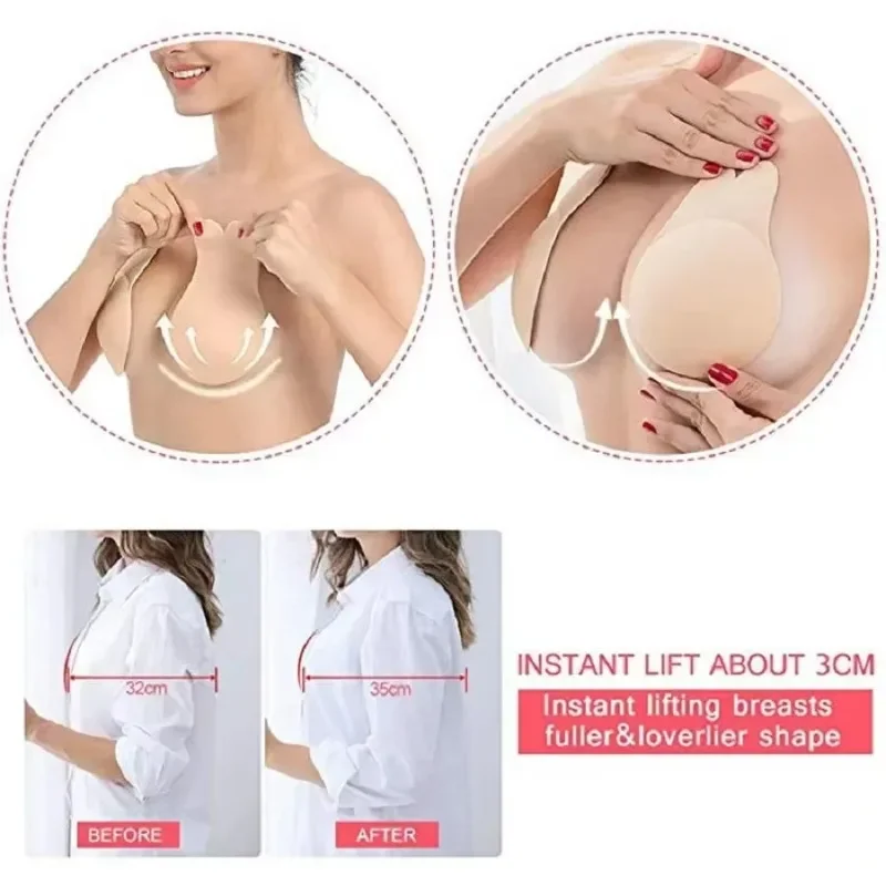 1Pair Self Adhesive Silicone S - Strapless Bra Adhesive review and price