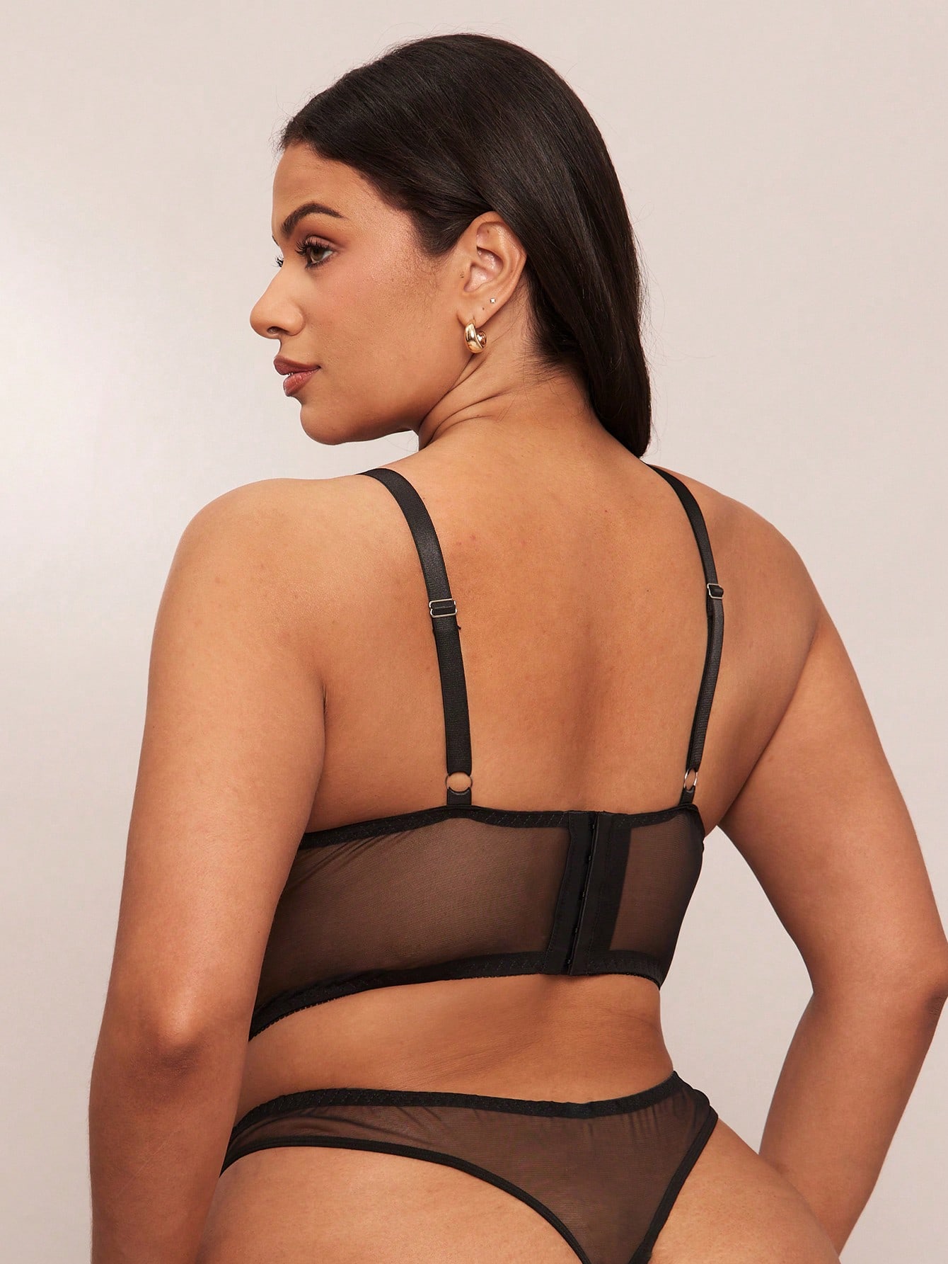 BAE Black Sheer Embroidered Pl - Sheer Bra Lace review and price