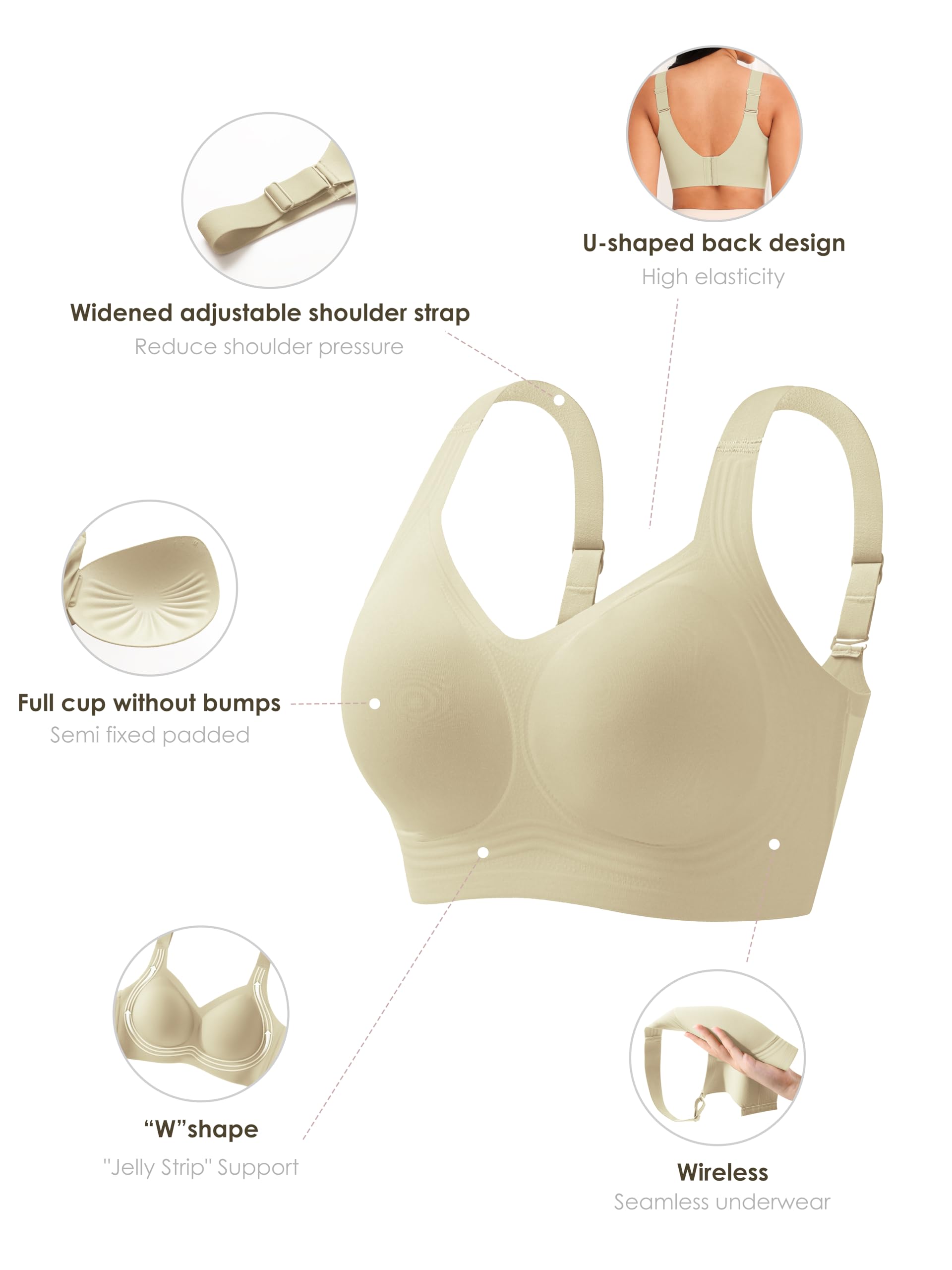 Women Wirefree Bras for Women  - Wirefree Bra Comfort review and price
