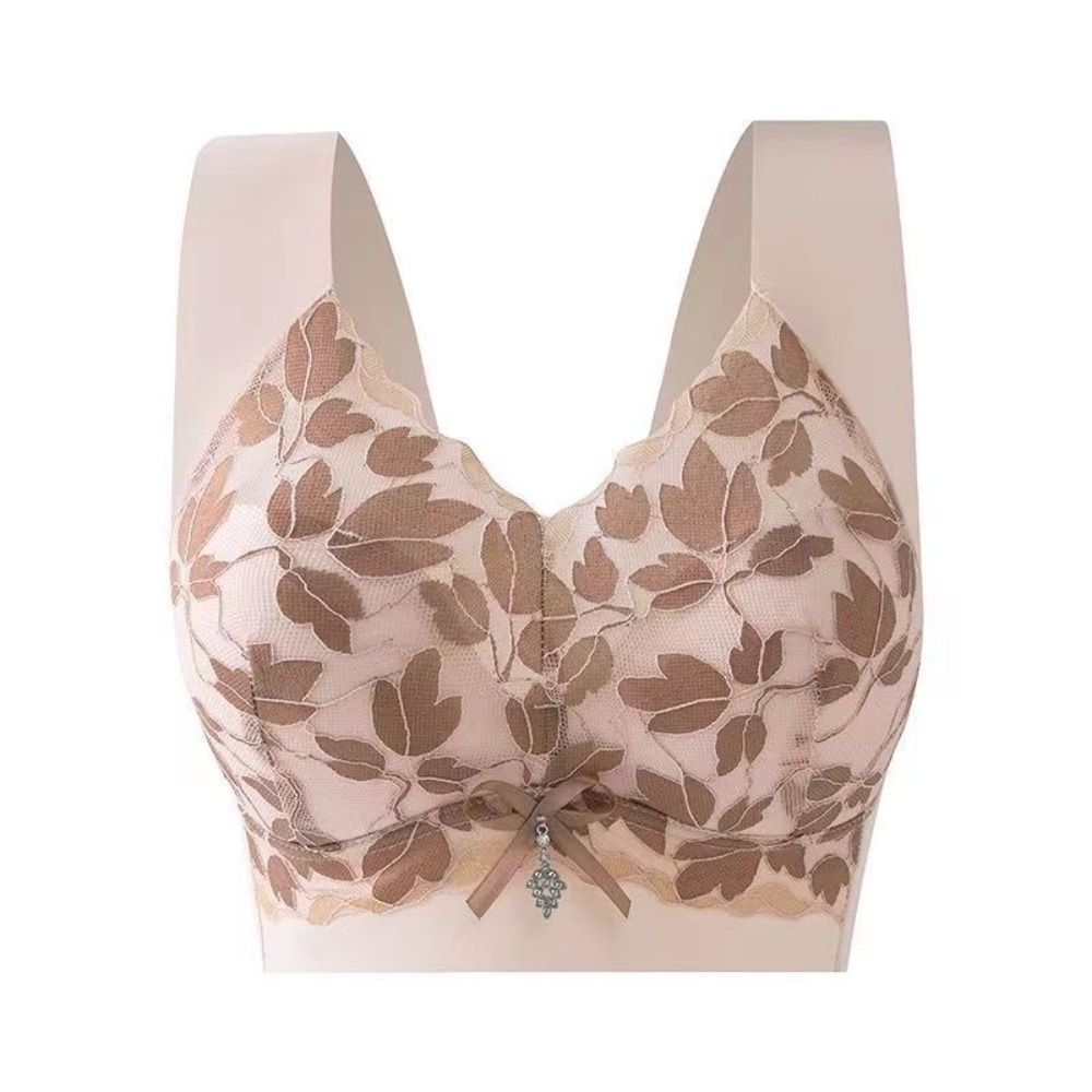 Comfortable Leaf Lace Deep V B - Wirefree Bra Comfort review and price