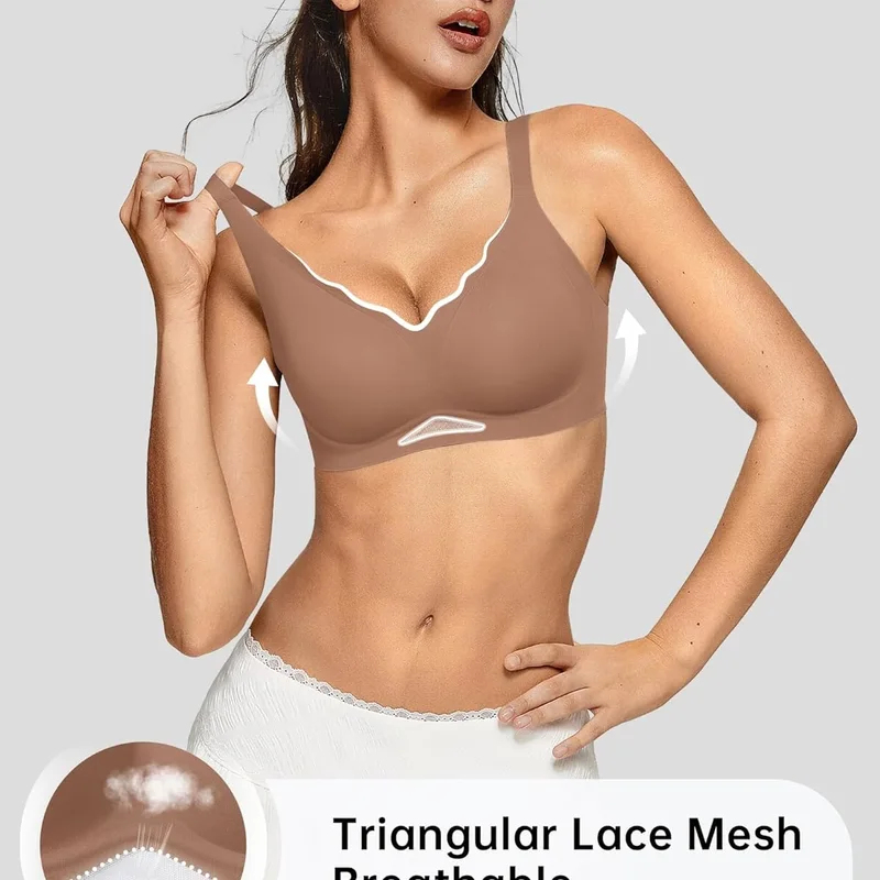 Women’s Wireless Bras Scallope - Wirefree Bra Comfort review and price