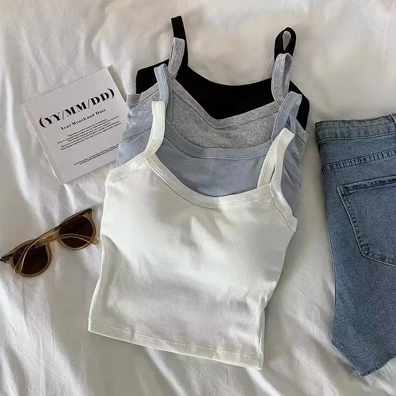 Crop Top Women Sexy Sleeveless - T Shirt Bra Seamless review and price