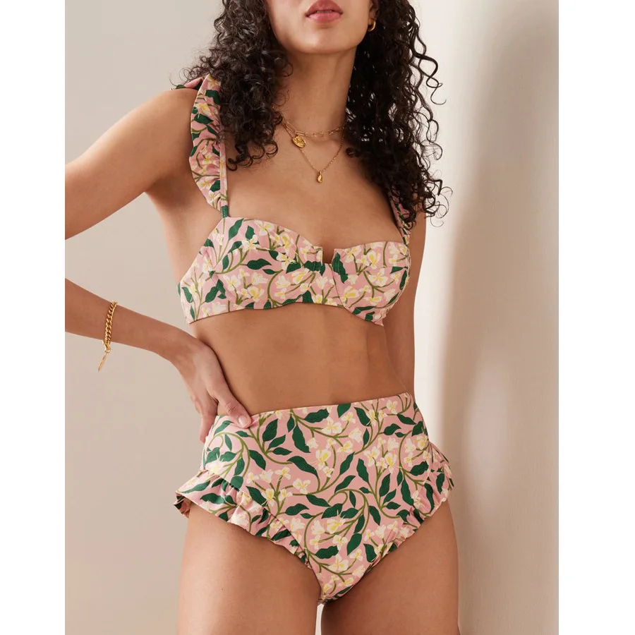 Floral Push-Up Padded Bra Ruff - Underwire Bra Padded review and price